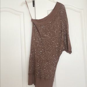 One shoulder sequin sparkly dress/top